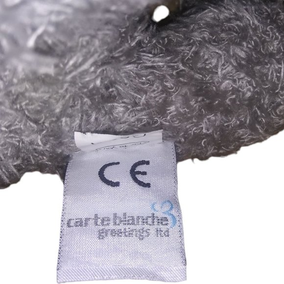 Carte Blanche Me to You Gray Bear Pink Coat Stuffed Animal Snowflake 6 Inch Plus - Picture 8 of 9